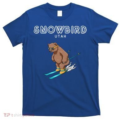 Snowbird Utah Funny Ski Grizzly Bear Gift T-Shirt