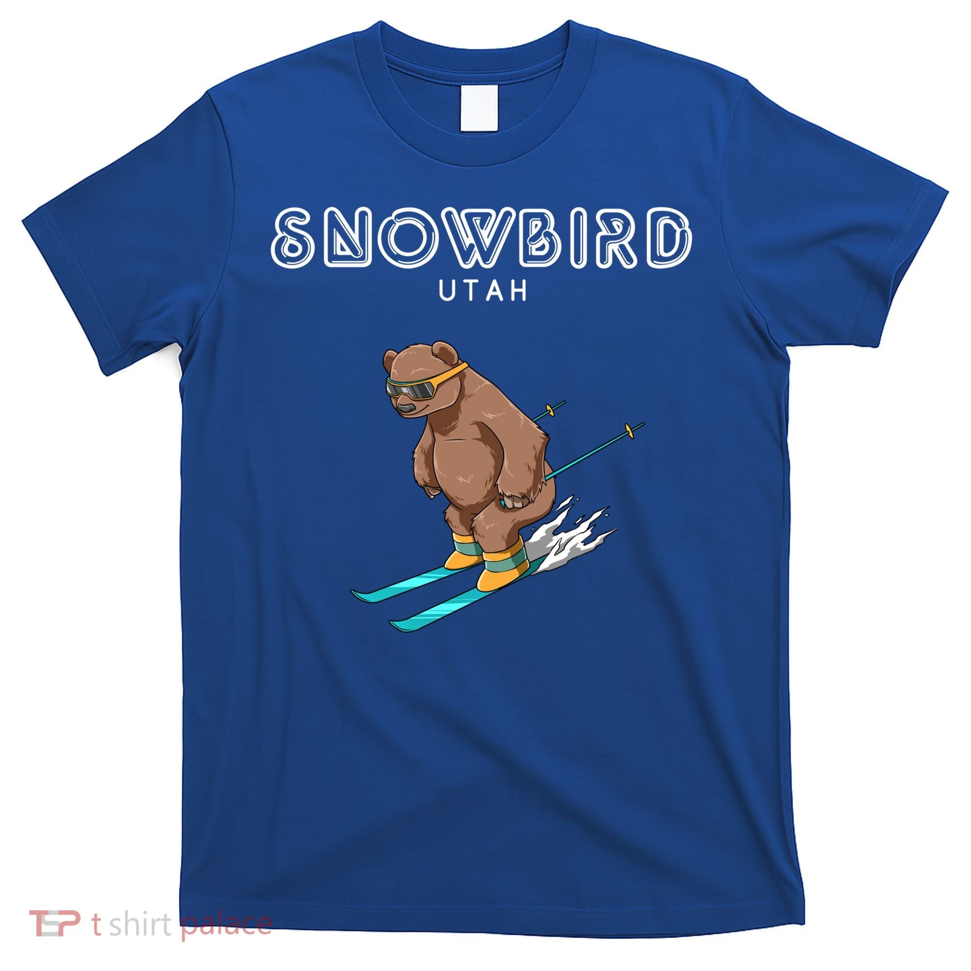 Snowbird Utah Funny Ski Grizzly Bear Gift T-Shirt