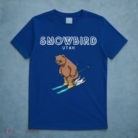Snowbird Utah Funny Ski Grizzly Bear Gift T-Shirt thumb 5
