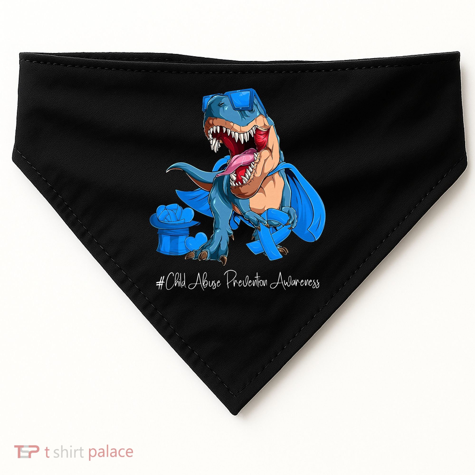 Speaking Up For Those Who Cant CHILDABUSEAWARENESS USA-Made Doggie Bandana