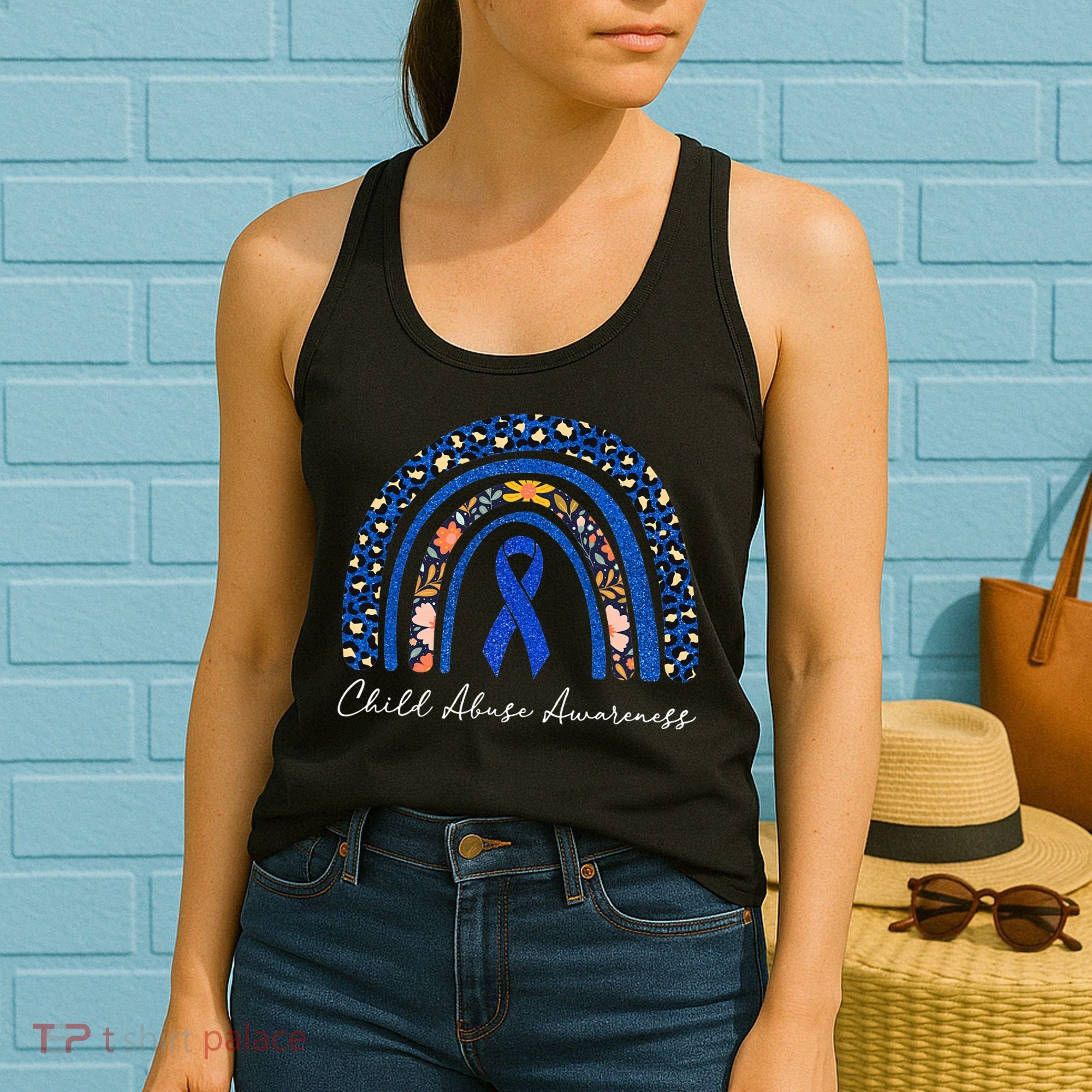 Stand Up For Children Child Abuse Prevention Month Women's Tank Top