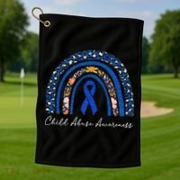 Stand Up For Children Child Abuse Prevention Month Golf Towel thumb 1