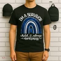 Stand Up For Children Child Abuse Awareness And Prevention T-Shirt thumb 6