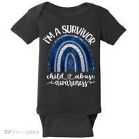 Stand Up For Children Child Abuse Awareness And Prevention Baby Bodysuit thumb 0