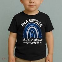 Stand Up For Children Child Abuse Awareness And Prevention Toddler T-Shirt thumb 2