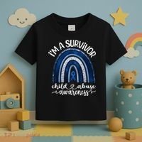 Stand Up For Children Child Abuse Awareness And Prevention Toddler T-Shirt thumb 3