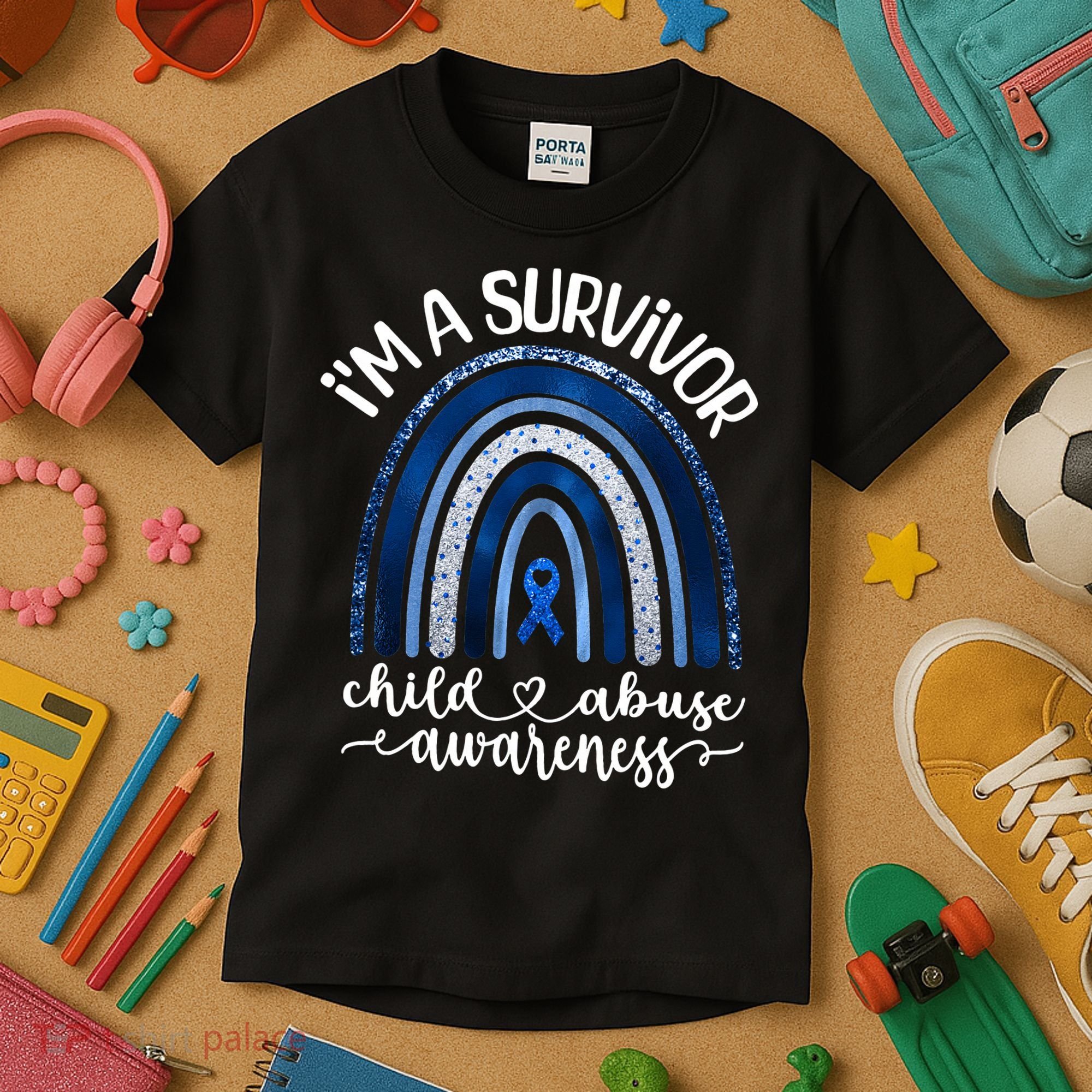 Stand Up For Children Child Abuse Awareness And Prevention Kids T-Shirt