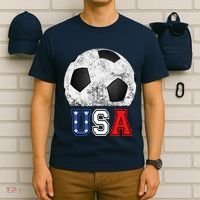 Soccer USA Football Soccer Ball T-Shirt thumb 6