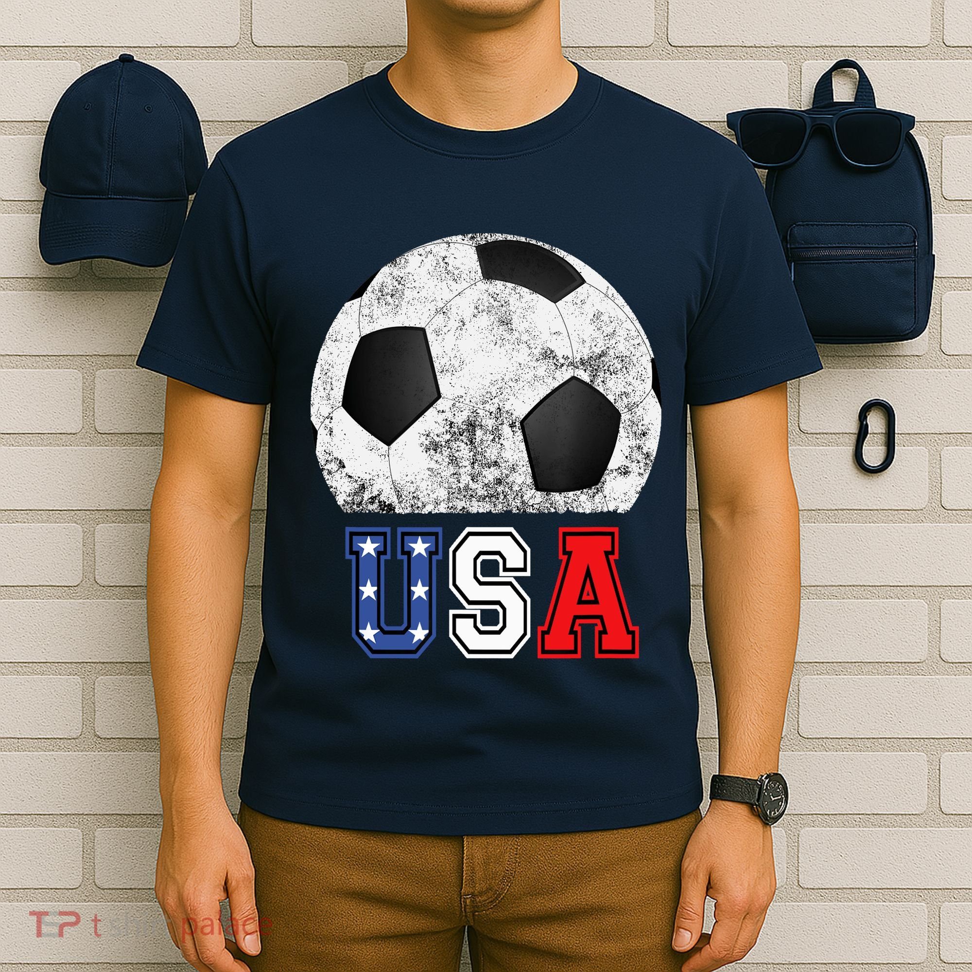 Soccer USA Football Soccer Ball T-Shirt