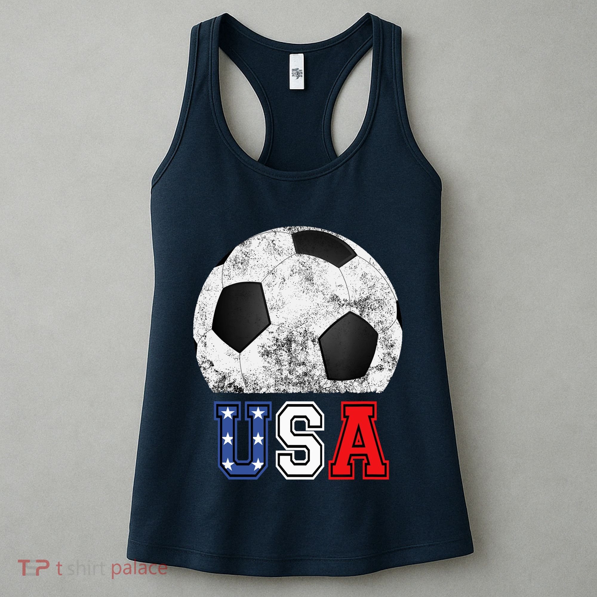 Soccer USA Football Soccer Ball Women's Tank Top