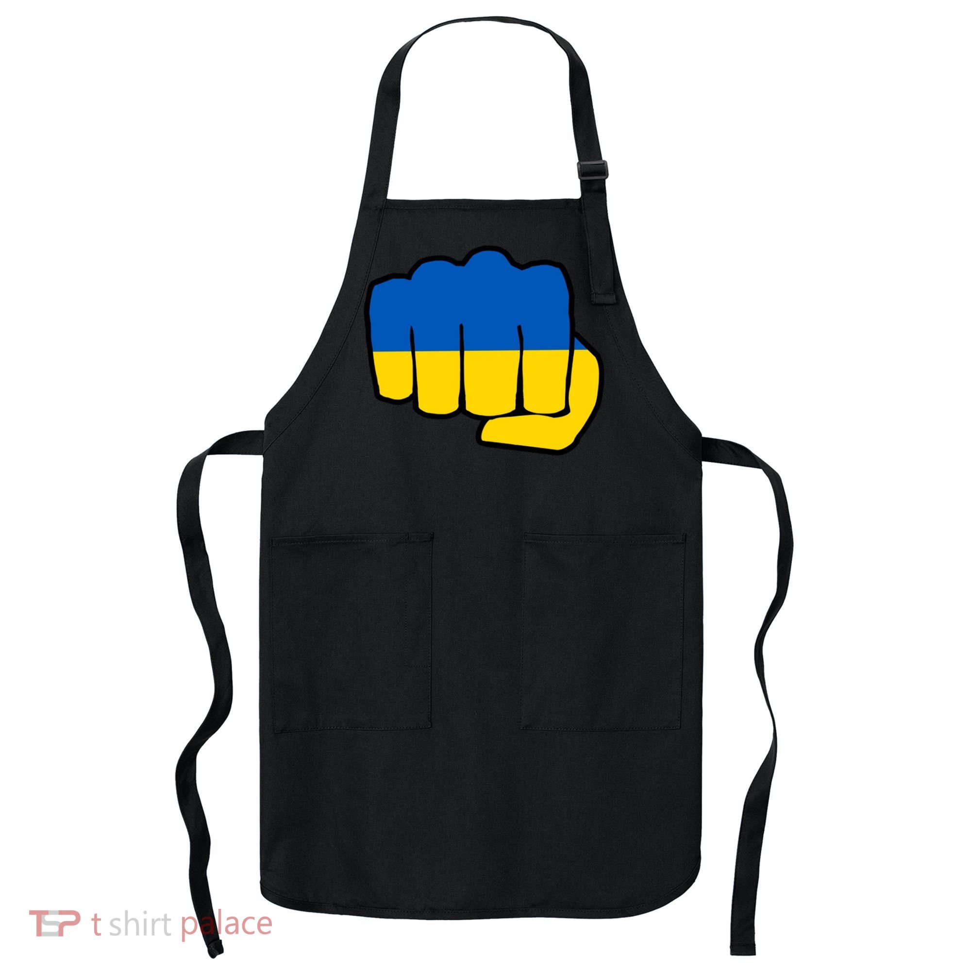 Support Ukraine Flag Fist Apron