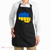 Support Ukraine Flag Fist Apron thumb 2
