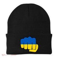 Support Ukraine Flag Fist Beanie thumb 0