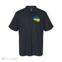 Support Ukraine Flag Fist Polo thumb 0