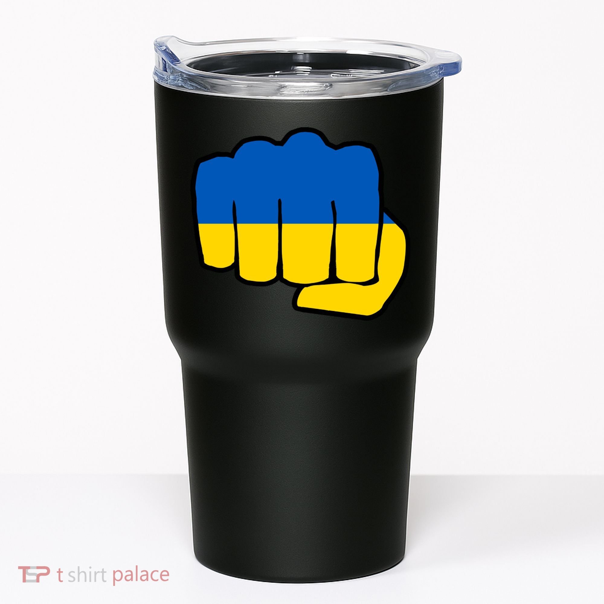 Support Ukraine Flag Fist Tumbler