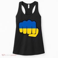 Support Ukraine Flag Fist Women's Tank Top thumb 0