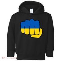 Support Ukraine Flag Fist Toddler Hoodie thumb 0