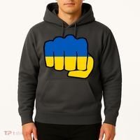 Support Ukraine Flag Fist Hoodie thumb 2