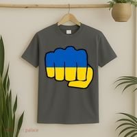 Support Ukraine Flag Fist T-Shirt thumb 2