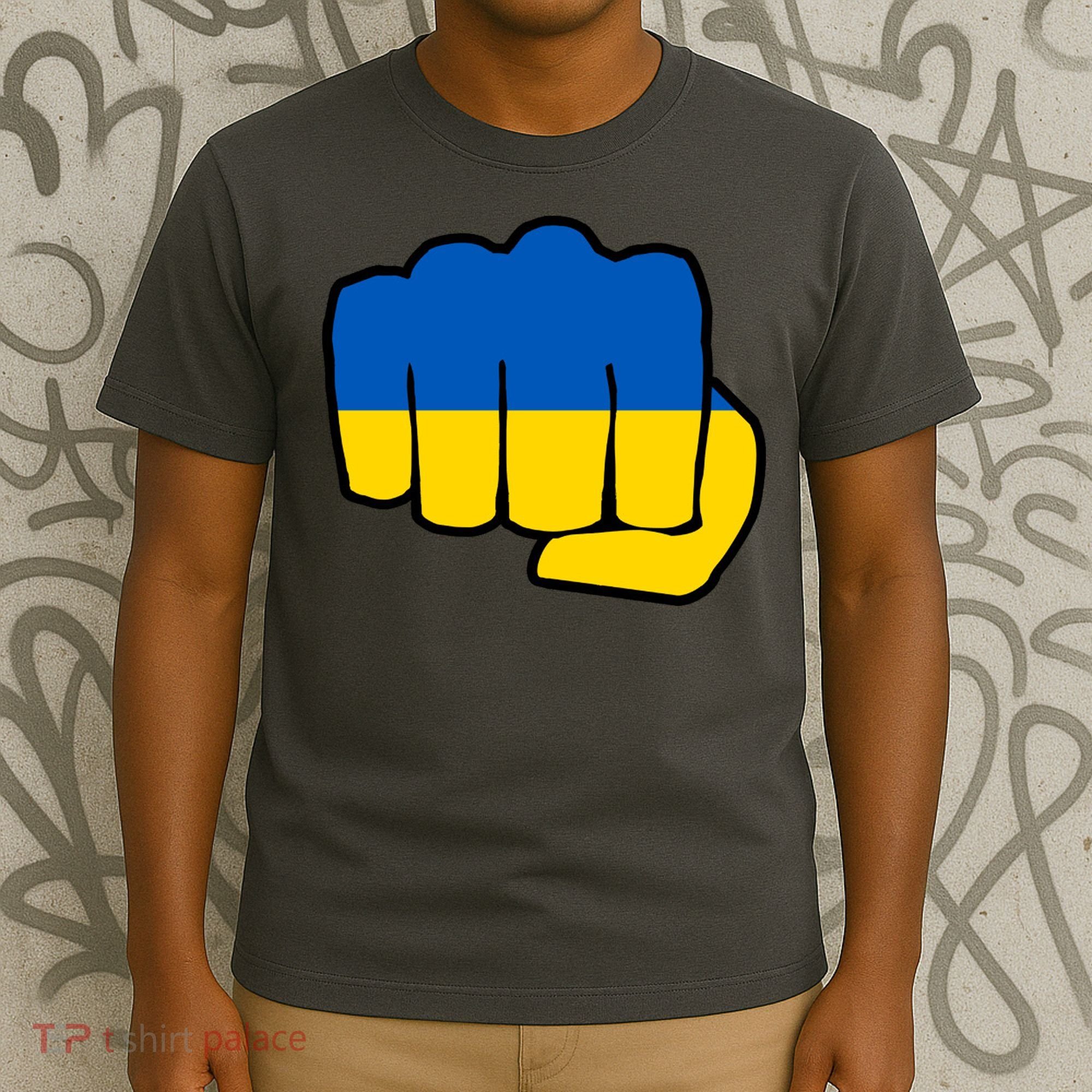 Support Ukraine Flag Fist T-Shirt