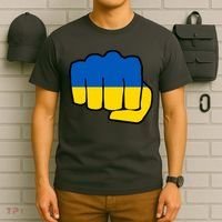Support Ukraine Flag Fist T-Shirt thumb 6