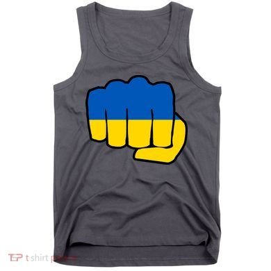 Support Ukraine Flag Fist Tank Top