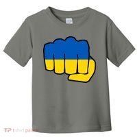 Support Ukraine Flag Fist Toddler T-Shirt thumb 0