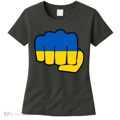 Support Ukraine Flag Fist Women's T-Shirt