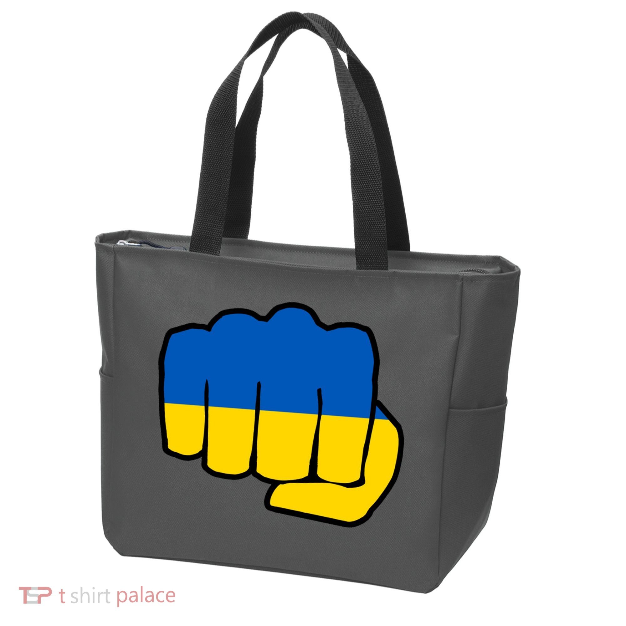 Support Ukraine Flag Fist Tote Bag