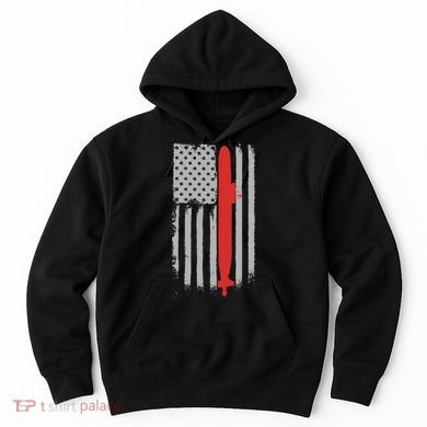 Submarine Usa Flag Gift For Submariner Hoodie