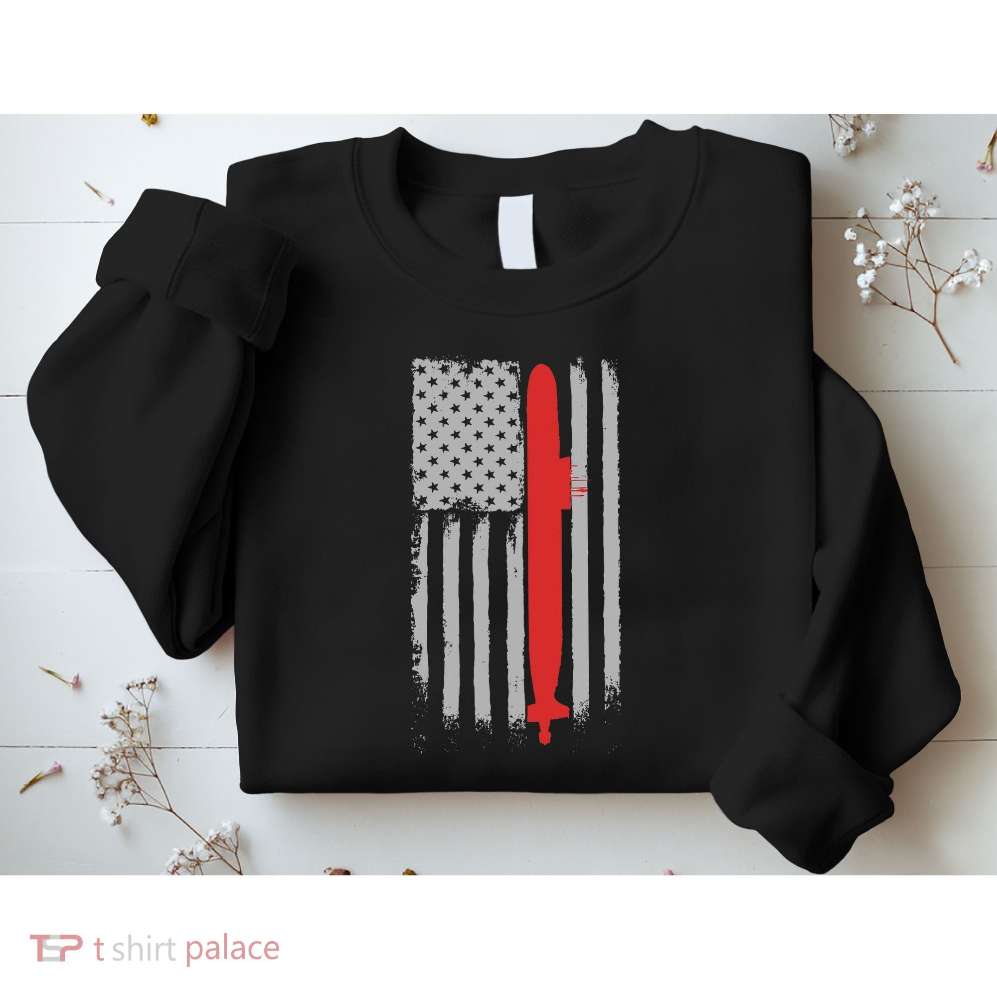 Submarine Usa Flag Gift For Submariner Sweatshirt