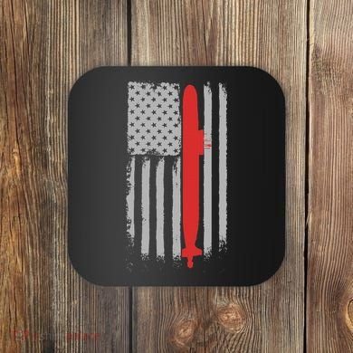 Submarine Usa Flag Gift For Submariner Coaster
