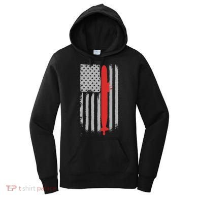 Submarine Usa Flag Gift For Submariner Women's Hoodie
