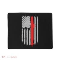 Submarine Usa Flag Gift For Submariner Mousepad thumb 0