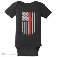 Submarine Usa Flag Gift For Submariner Baby Bodysuit thumb 0