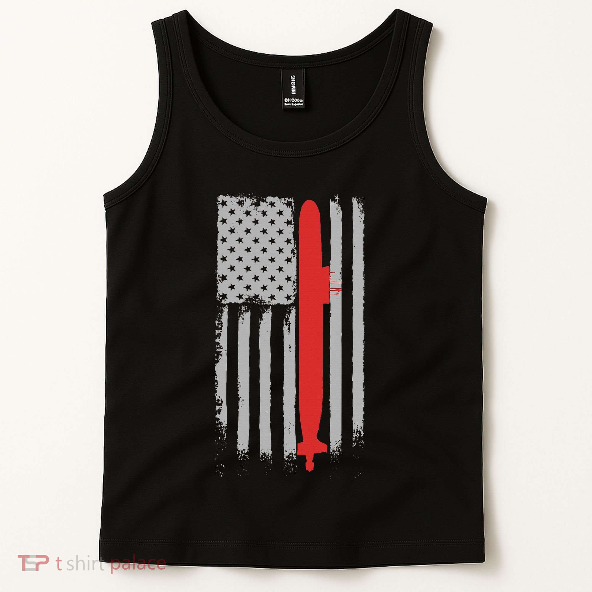 Submarine Usa Flag Gift For Submariner Tank Top