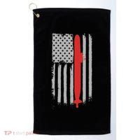 Submarine Usa Flag Gift For Submariner Golf Towel thumb 0
