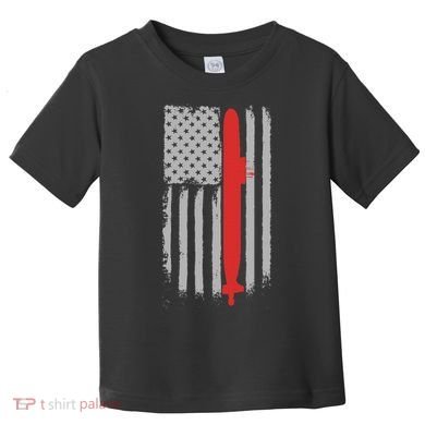 Submarine Usa Flag Gift For Submariner Toddler T-Shirt