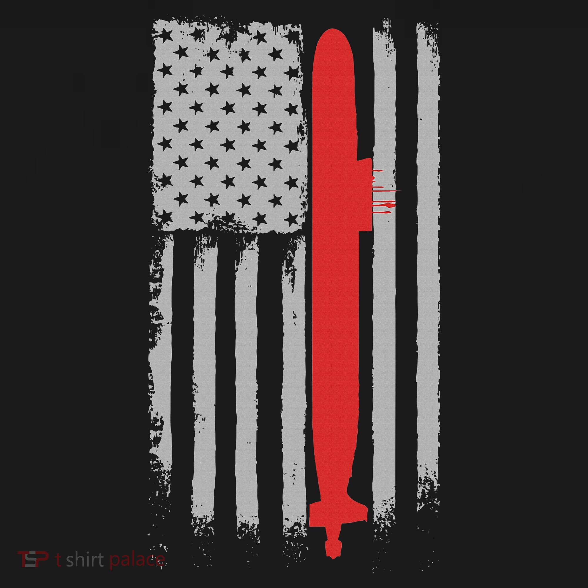 Submarine Usa Flag Gift For Submariner Women's Long Sleeve Shirt