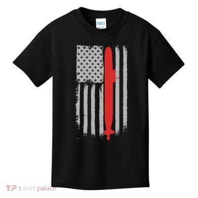 Submarine Usa Flag Gift For Submariner Kids T-Shirt