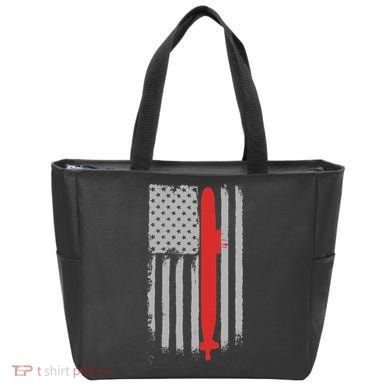 Submarine Usa Flag Gift For Submariner Tote Bag