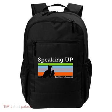 Speaking Up For Those Who CanT Stop Animal Abuse Awareness Backpack