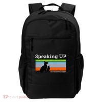 Speaking Up For Those Who CanT Stop Animal Abuse Awareness Backpack thumb 0