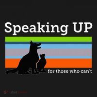 Speaking Up For Those Who CanT Stop Animal Abuse Awareness Women's Hoodie thumb 2