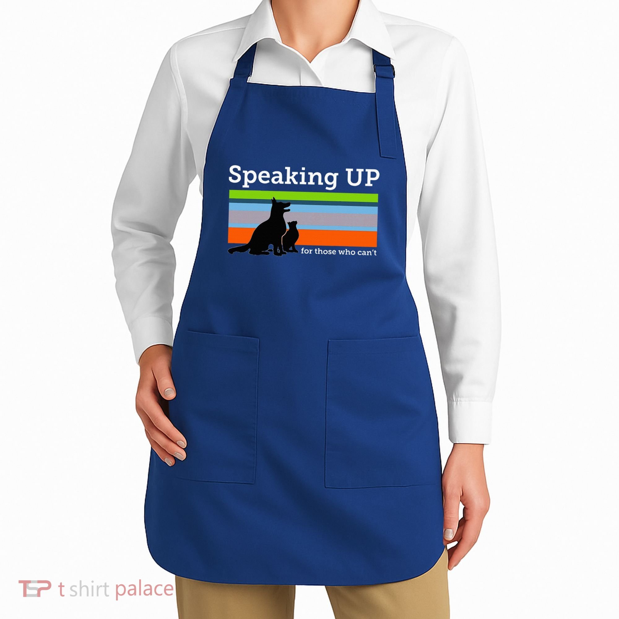 Speaking Up For Those Who CanT Stop Animal Abuse Awareness Apron