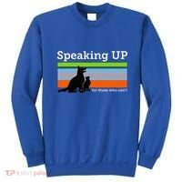 Speaking Up For Those Who CanT Stop Animal Abuse Awareness Sweatshirt thumb 0