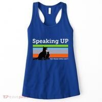 Speaking Up For Those Who CanT Stop Animal Abuse Awareness Women's Tank Top thumb 0