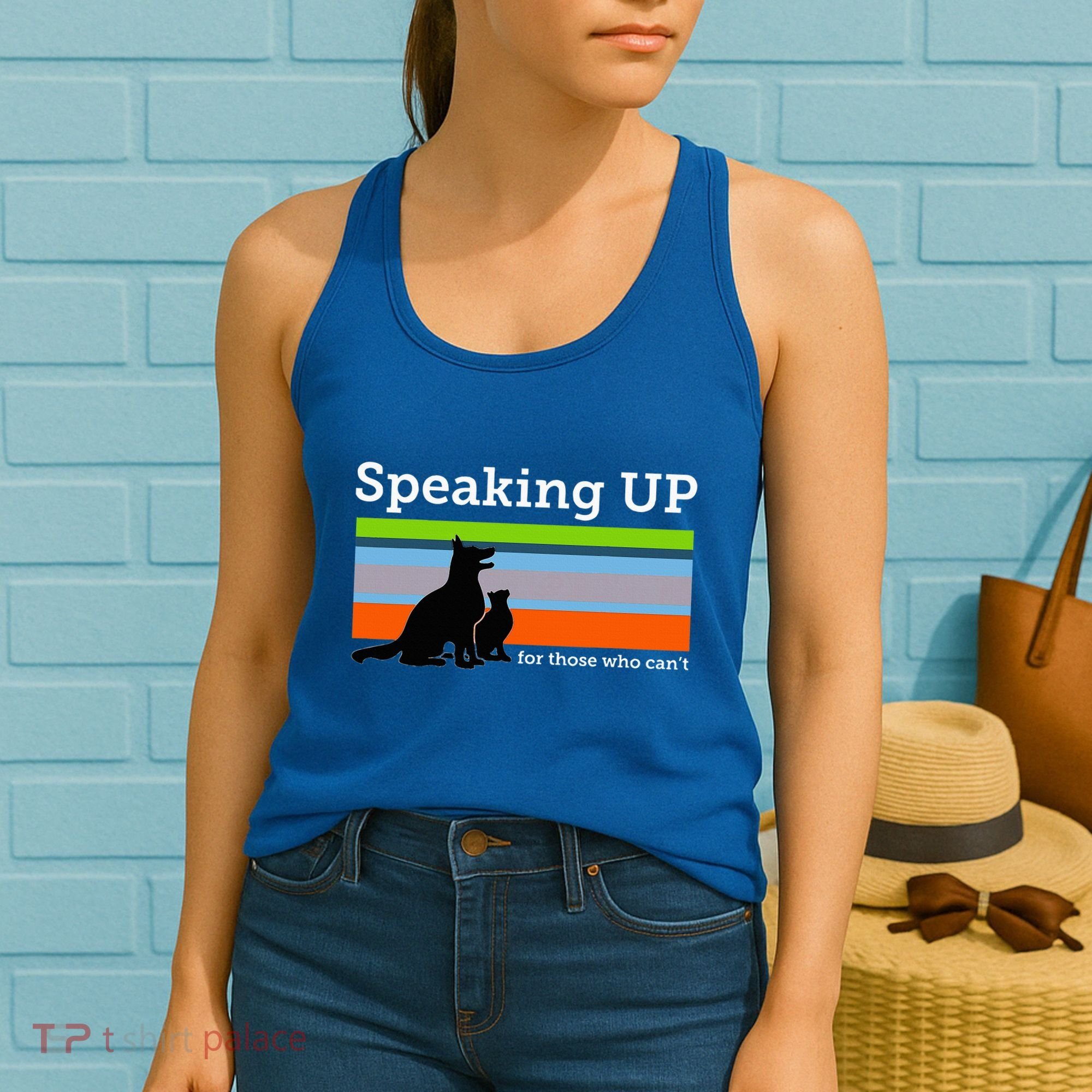 Speaking Up For Those Who CanT Stop Animal Abuse Awareness Women's Tank Top