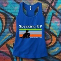Speaking Up For Those Who CanT Stop Animal Abuse Awareness Women's Tank Top thumb 3