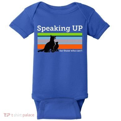 Speaking Up For Those Who CanT Stop Animal Abuse Awareness Baby Bodysuit